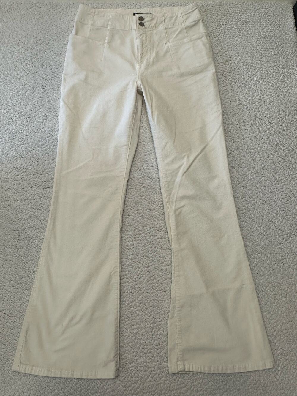 Lucky Brand Womens Stevie High Rise Flare Corduroy Pants Size 10